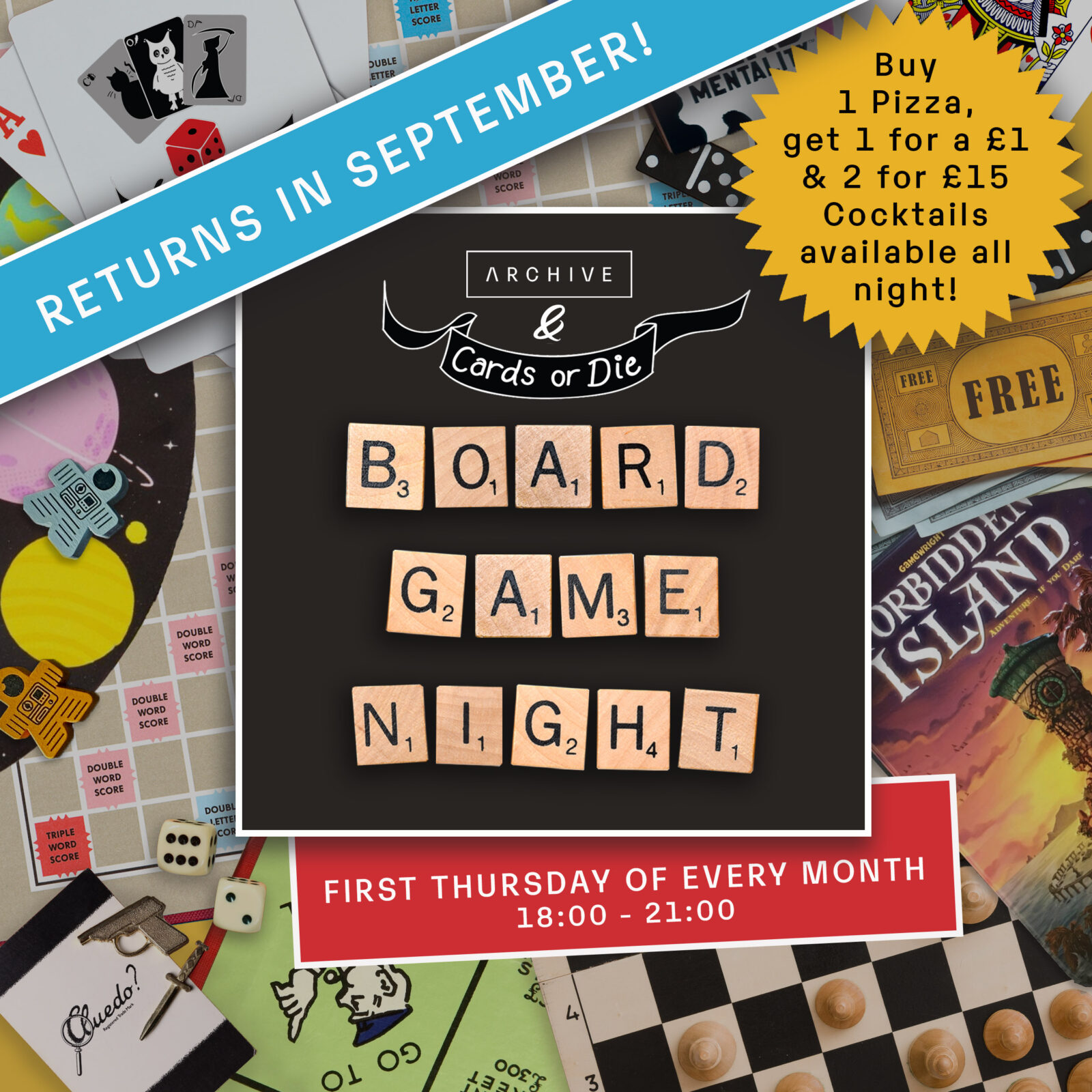 Cards or Die: Board Games Night