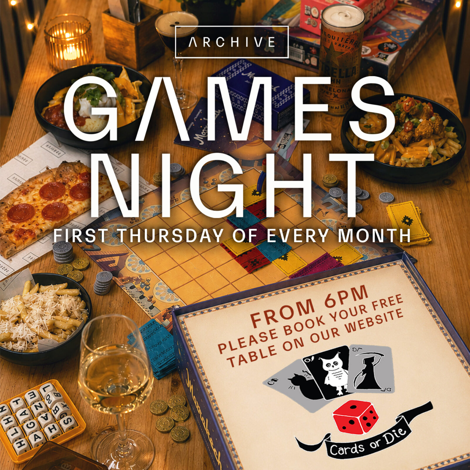 Cards or Die: Board Games Night