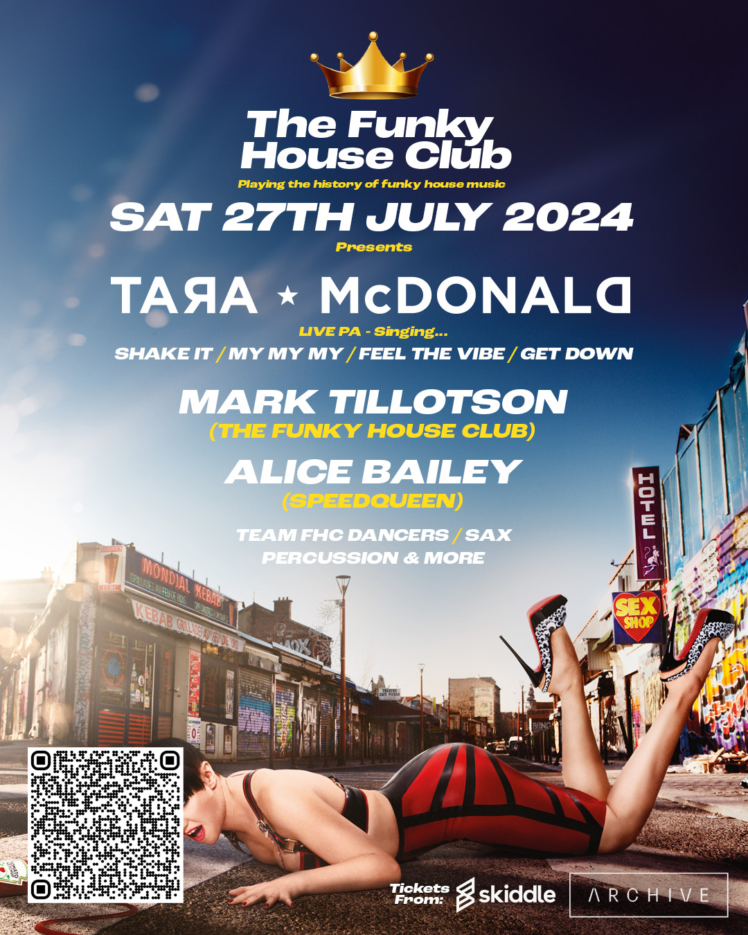 The FunkyHouse Club Leeds Presents TARA McDONALD | Archive