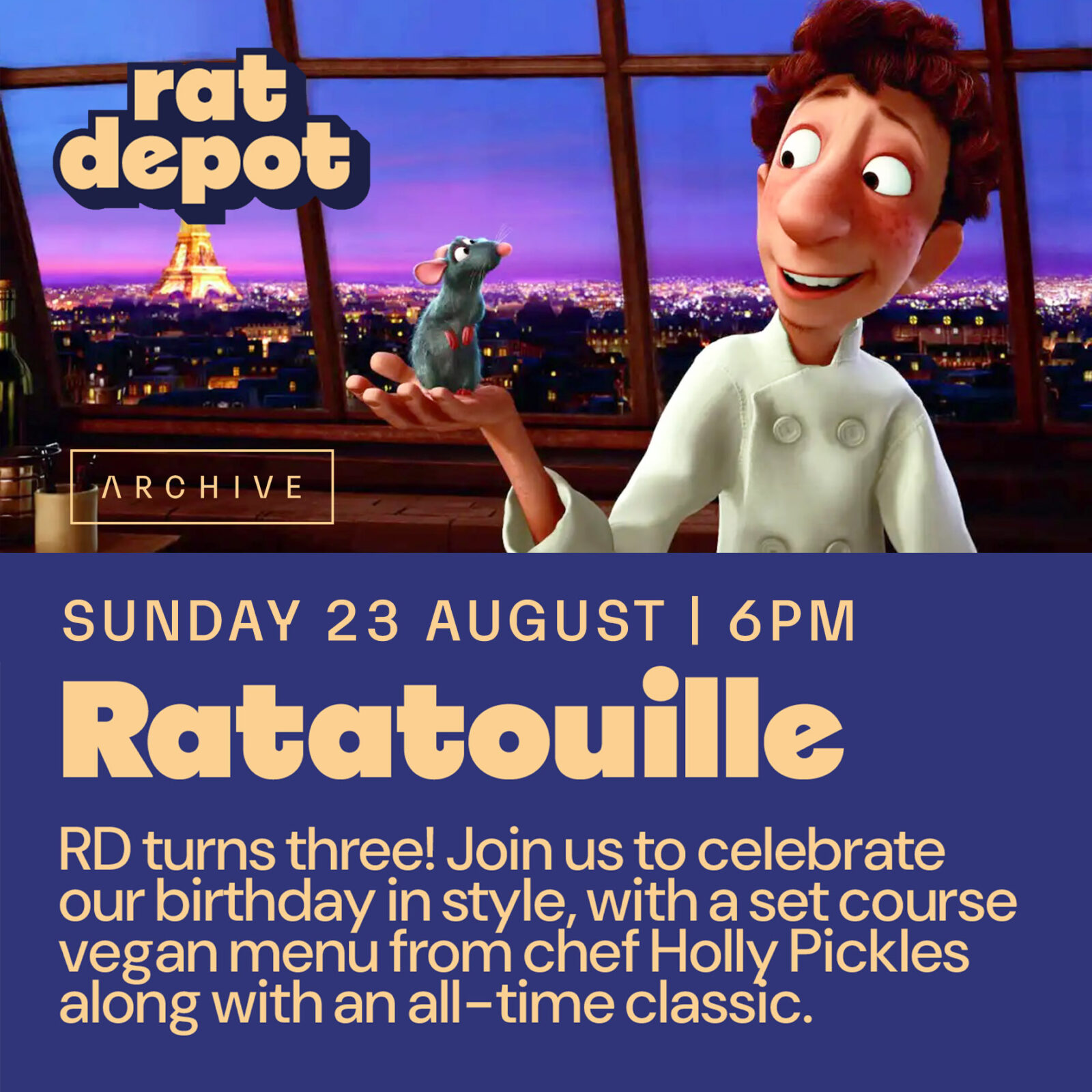 Rat Depot Screening: Ratatouille (PG)