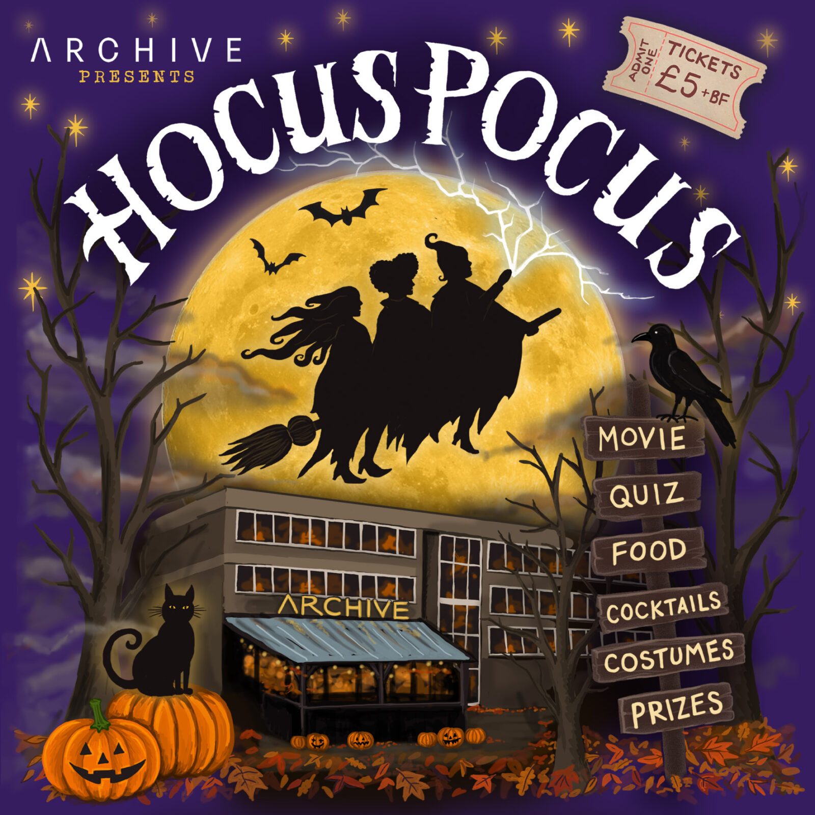 Halloween at Archive: Hocus Pocus Screening, Quiz & Fancy Dress 🎃